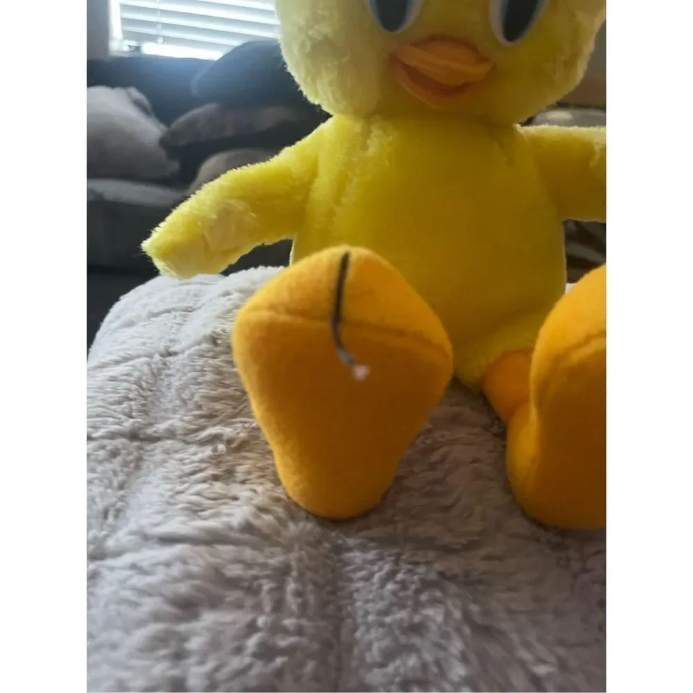 Warner Bros Kids Yellow Polyester Fiber Looney Tunes Tweety Bird Plush Toy